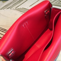 Replica Hermes Red Halzan 31 Bag