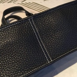 Replica Hermes Black Halzan 31 Bag