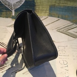 Replica Hermes Black Halzan 31 Bag