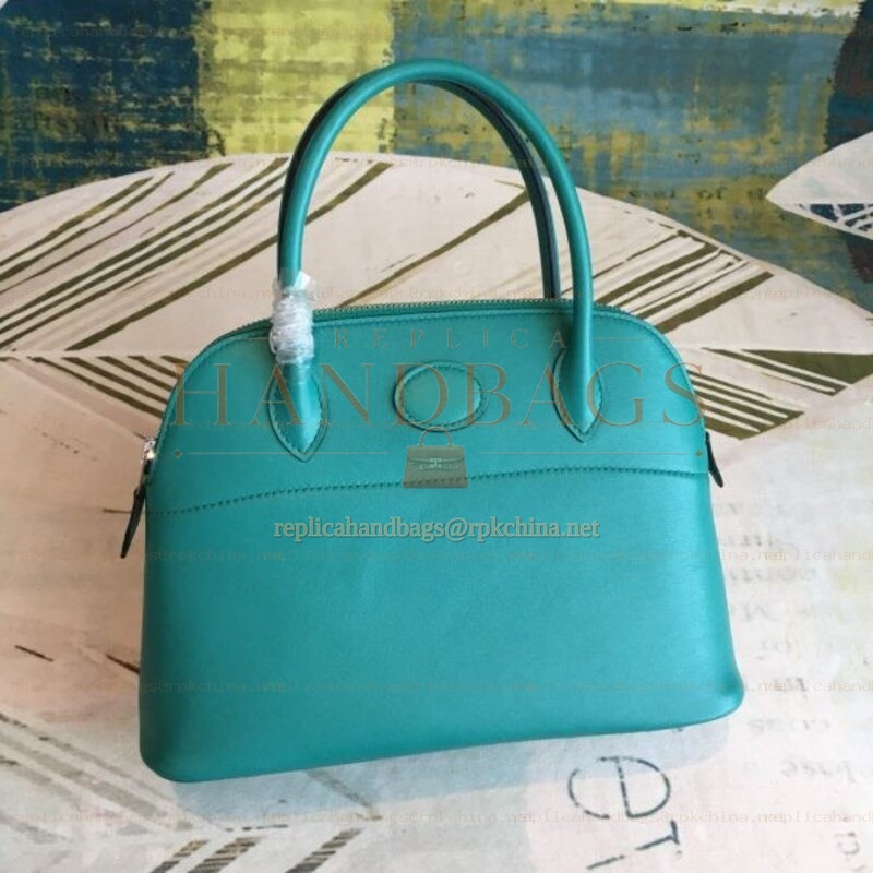 Replica Hermes Turquoise Bolide 27 Bag