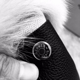 Replica Hermes Black Picotin Lock 13 Fur Trim Bag