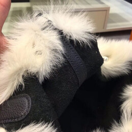 Replica Hermes Black Picotin Lock 13 Fur Trim Bag