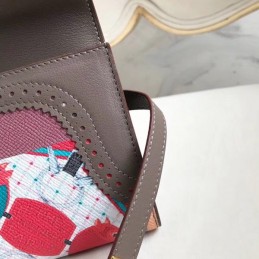 Replica Hermes Gray Kelly Wallet with Scarf Print Interior