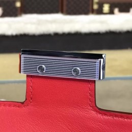Replica Hermes Red Constance 24 Palladium Hardware Bag