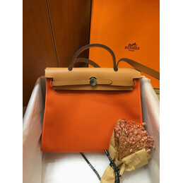 Replica Hermes Orange Tan Herbag Zip 31 Bag