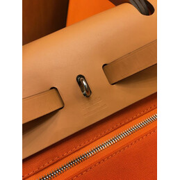 Replica Hermes Orange Tan Herbag Zip 31 Bag