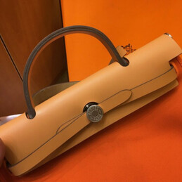 Replica Hermes Orange Tan Herbag Zip 31 Bag