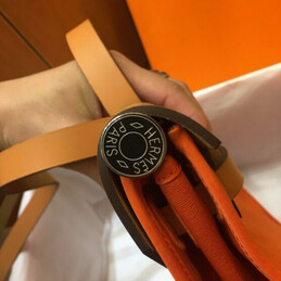 Replica Hermes Orange Tan Herbag Zip 31 Bag