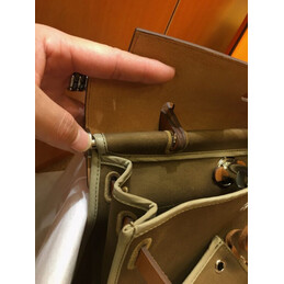 Replica Hermes Olive Green Tan Herbag Zip 31 Palladium Hardware Bag