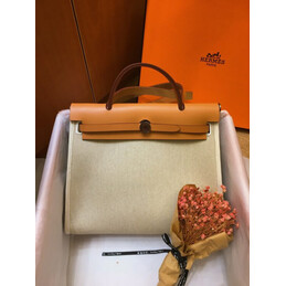 Replica Hermes Beige Tan Herbag Zip 31 Bag