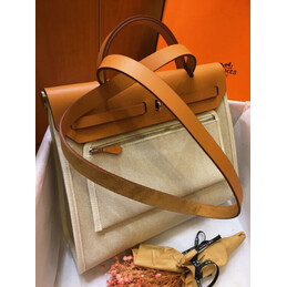 Replica Hermes Beige Tan Herbag Zip 31 Bag