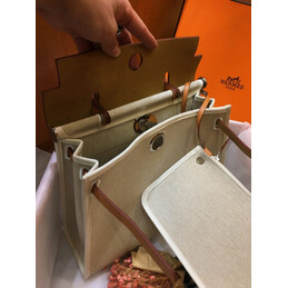 Replica Hermes Beige Tan Herbag Zip 31 Bag