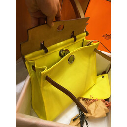 Replica Hermes Yellow Tan Herbag Zip 31 Bag