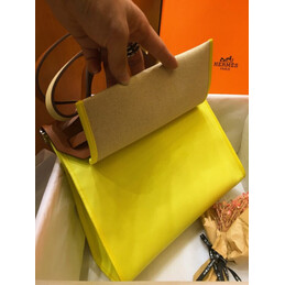 Replica Hermes Yellow Tan Herbag Zip 31 Bag