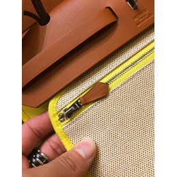 Replica Hermes Yellow Tan Herbag Zip 31 Bag