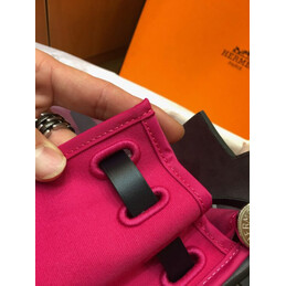 Replica Hermes Fuchsia Black Herbag Zip 31 Bag