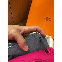 Replica Hermes Fuchsia Black Herbag Zip 31 Bag