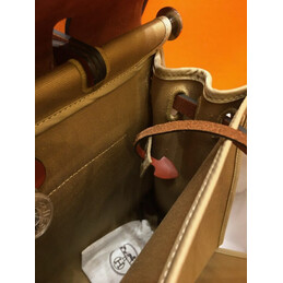 Replica Hermes Olive Green Burgundy Herbag Zip 31 Gold Hardware Bag