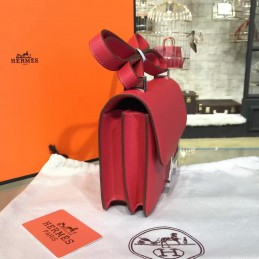 Replica Hermes Red Constance 24 Palladium Hardware Bag