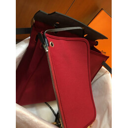 Replica Hermes Red Black Herbag Zip 31 Bag