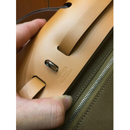 Replica Hermes Dark Olive Green Tan Herbag Zip 31 Bag