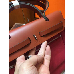 Replica Hermes Red Burgundy Herbag Zip 31 Bag