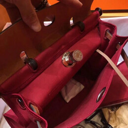 Replica Hermes Red Burgundy Herbag Zip 31 Bag