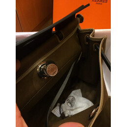 Replica Hermes Olive Green Black Herbag Zip 31 Bag