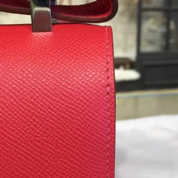 Replica Hermes Red Constance 24 Palladium Hardware Bag