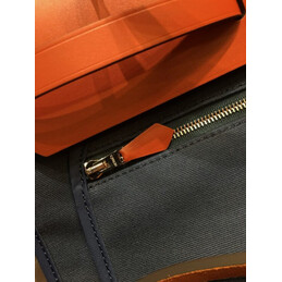 Replica Hermes Navy Blue Tan Herbag Zip 31 Bag