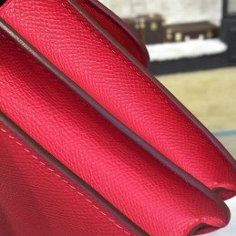 Replica Hermes Red Constance 24 Palladium Hardware Bag