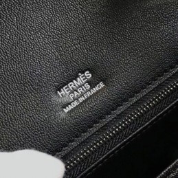 Replica Hermes Black White Chain Print Birkin 35 Bag