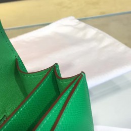 Replica Hermes Green Constance 24 Palladium Hardware Bag