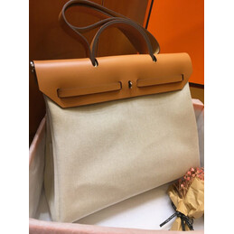 Replica Hermes Beige Tan Herbag Zip 39 Bag