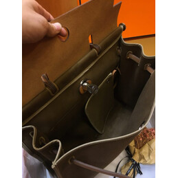 Replica Hermes Olive Green Tan Herbag Zip 39 Bag