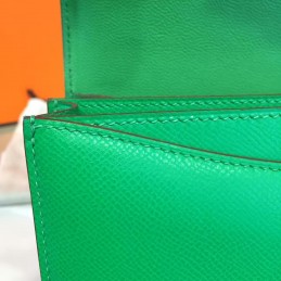 Replica Hermes Green Constance 24 Palladium Hardware Bag