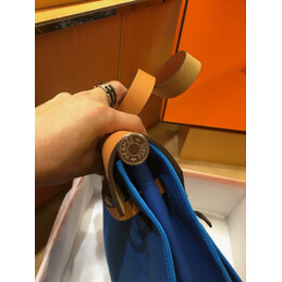 Replica Hermes Blue Tan Herbag Zip 39 Bag