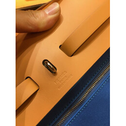 Replica Hermes Blue Tan Herbag Zip 39 Bag
