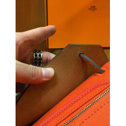 Replica Hermes Red Tan Herbag Zip 39 Bag