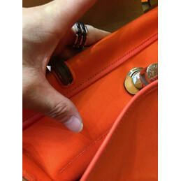 Replica Hermes Red Tan Herbag Zip 39 Bag