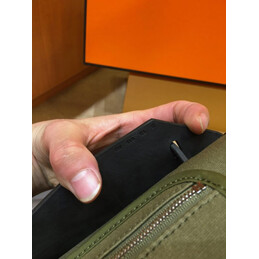 Replica Hermes Olive Green Black Herbag Zip 39 Bag