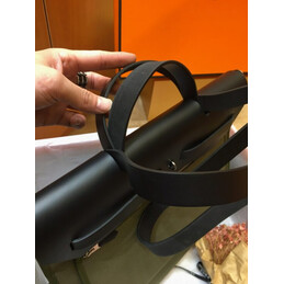 Replica Hermes Olive Green Black Herbag Zip 39 Bag