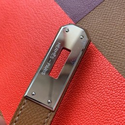 Replica Hermes Tan Coral Colorblock Kelly 28 Bag