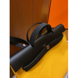 Replica Hermes Yellow Black Herbag Zip 39 Bag