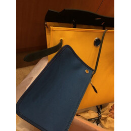 Replica Hermes Yellow Black Herbag Zip 39 Bag