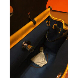 Replica Hermes Yellow Black Herbag Zip 39 Bag