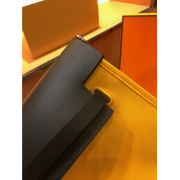 Replica Hermes Yellow Black Herbag Zip 39 Bag