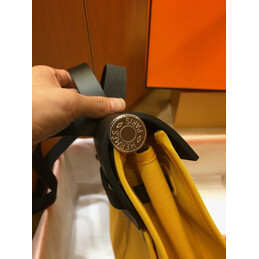 Replica Hermes Yellow Black Herbag Zip 39 Bag