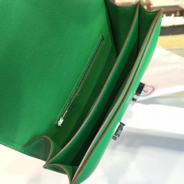 Replica Hermes Green Constance 24 Palladium Hardware Bag