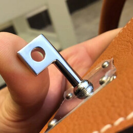 Replica Hermes Gray Felt Tan Leather Birkin 40 Bag